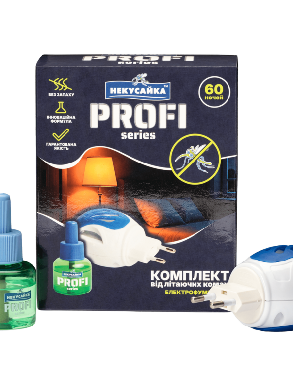 Комплект від комарів НЕКУСАЙКА PROFI: фумігатор + рідина, 60 ночей