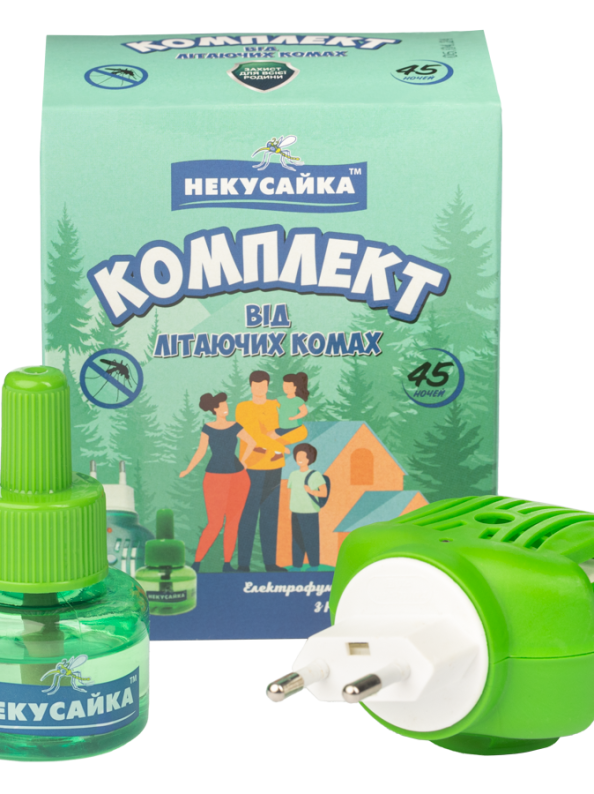 Universal Electric Fumigator Set with Liquid Against Flying Insects – 30 ml