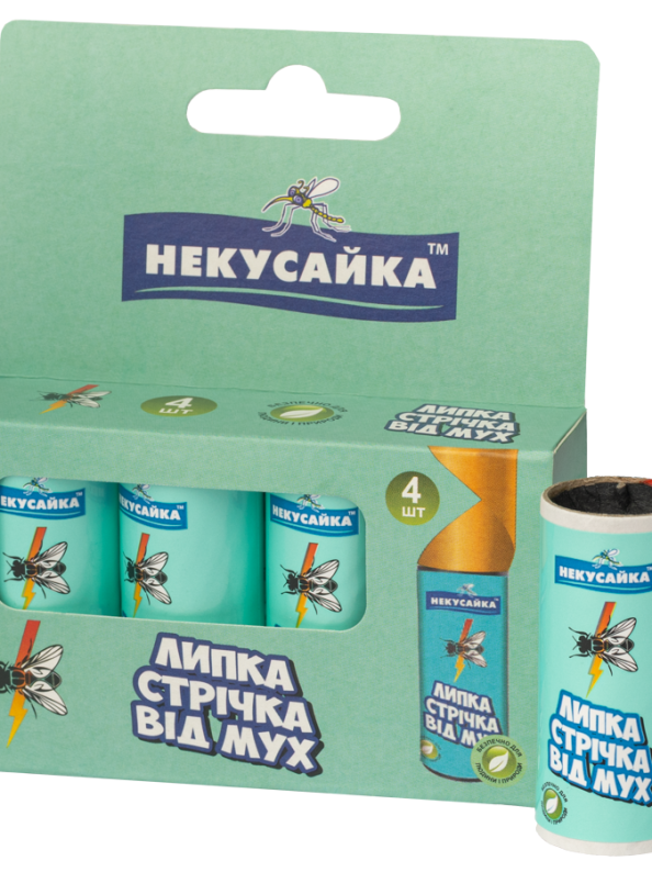 Стрічка від мух Некусайка Липка стрічка від мух